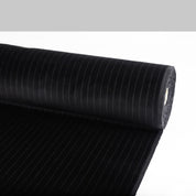 Pinstripe Velveteen - Ebony
