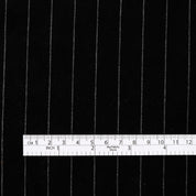 Pinstripe Velveteen - Ebony