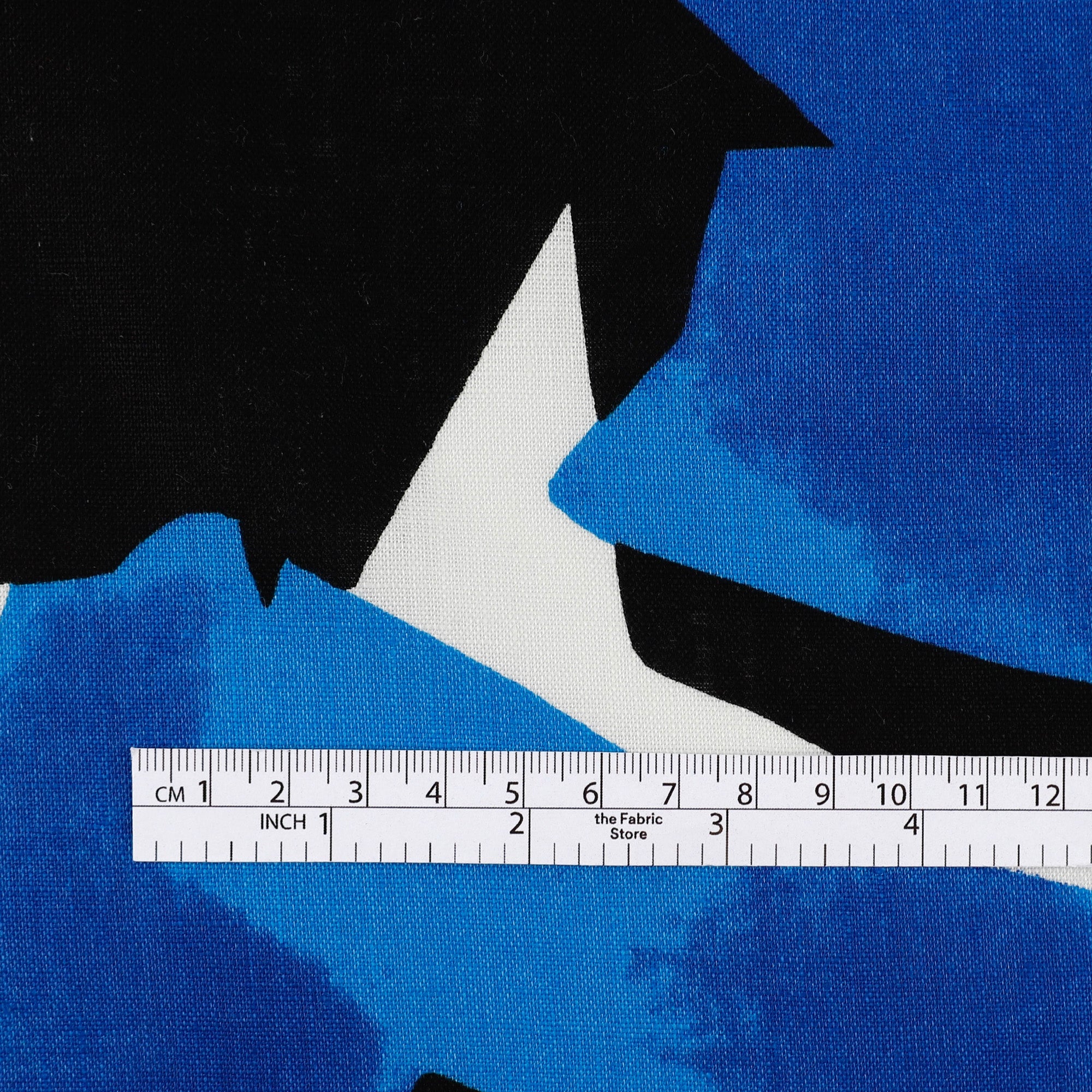 Abstract Shapes Linen - Blue Mix