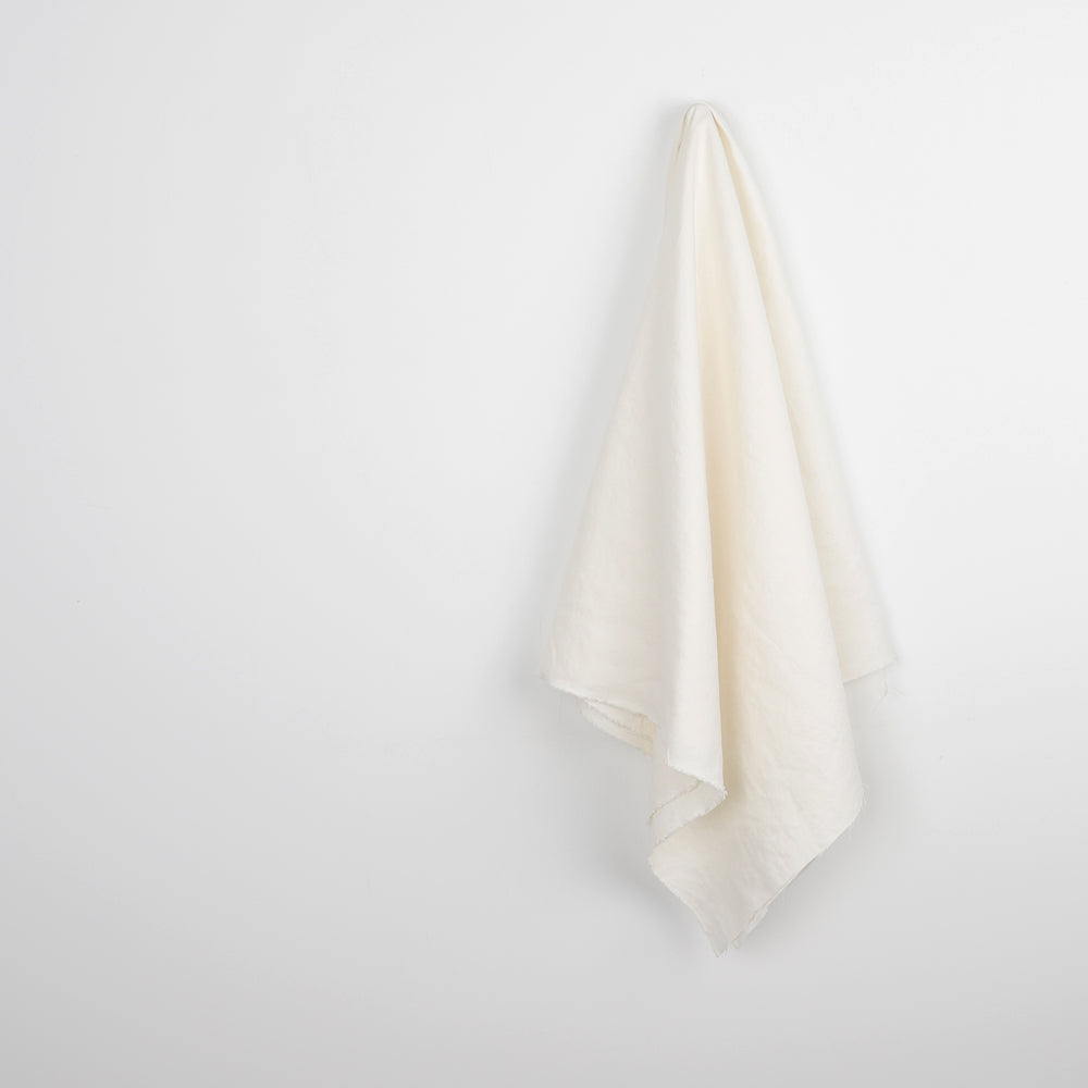 Tumbled Linen Canvas - Light Cream