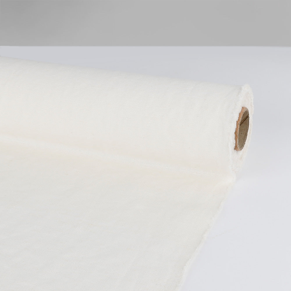 Tumbled Linen Canvas - Light Cream