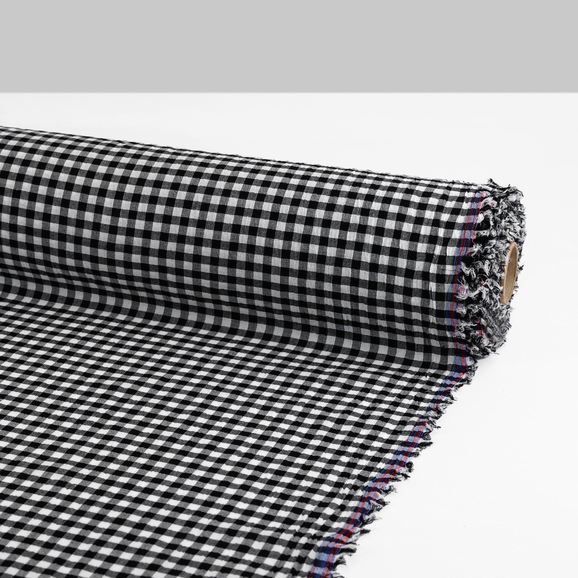 Crinkle Gingham Voile - Classic Black