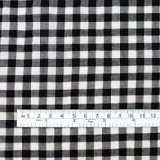 Crinkle Gingham Voile - Classic Black