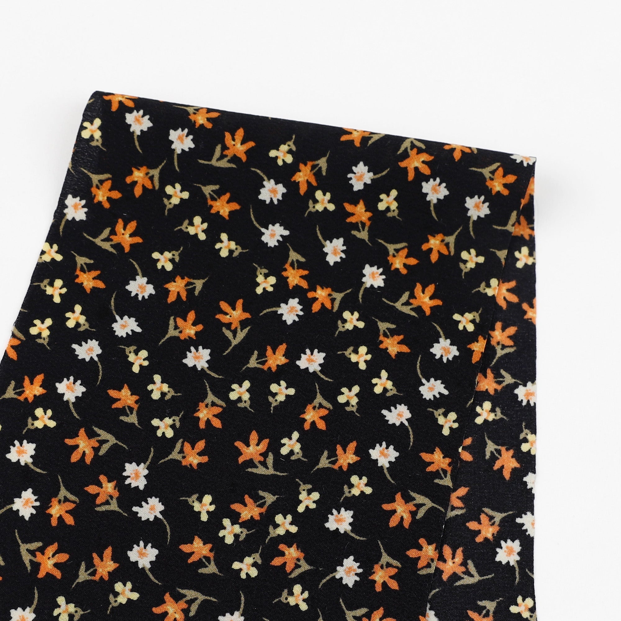 Garden Scatter Silk Crepe De Chine - Black/Multi