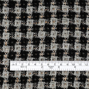 Wool Blend Waffle Tweed - Coconut