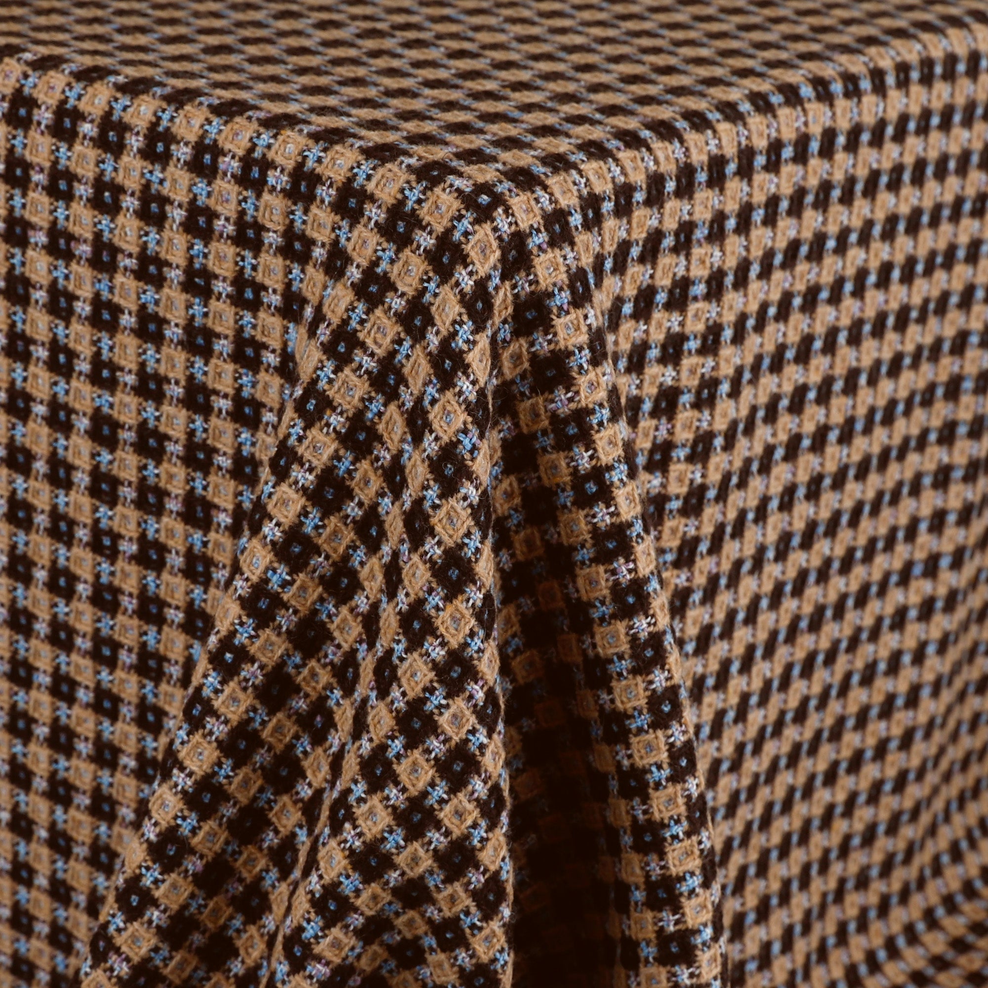Wool Blend Waffle Tweed - Cookie
