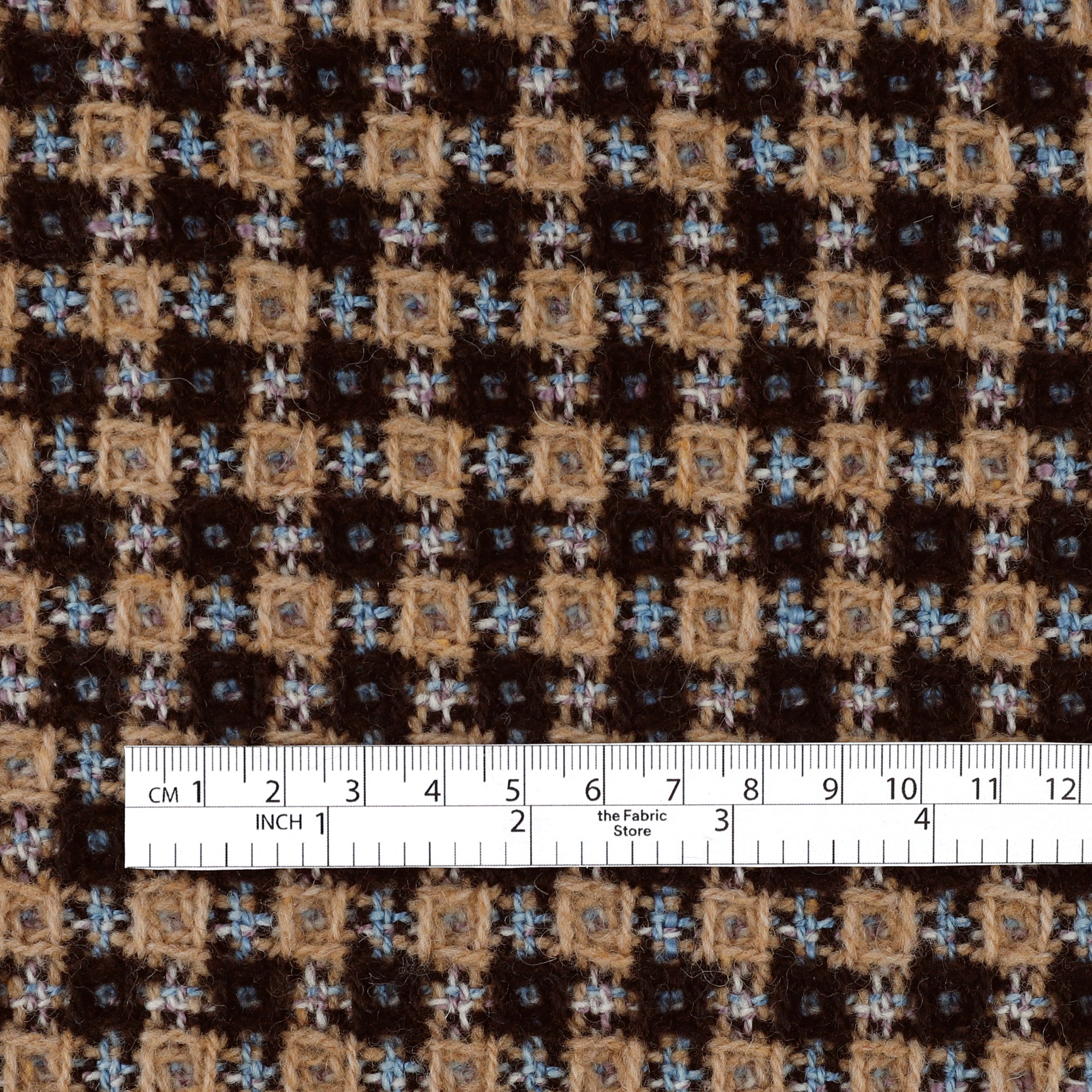 Wool Blend Waffle Tweed - Cookie