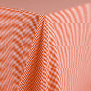 Mini Gingham Cotton - Tangerine