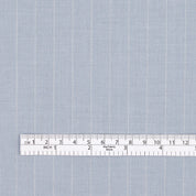 Poly Blend Pinstripe Suiting - Sky Blue