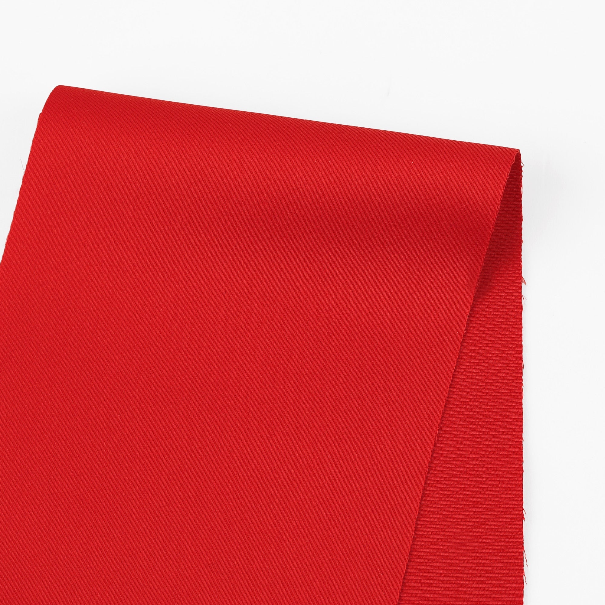 Double Faced Poly Satin - Crimson