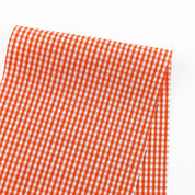 Mini Gingham Cotton - Tangerine