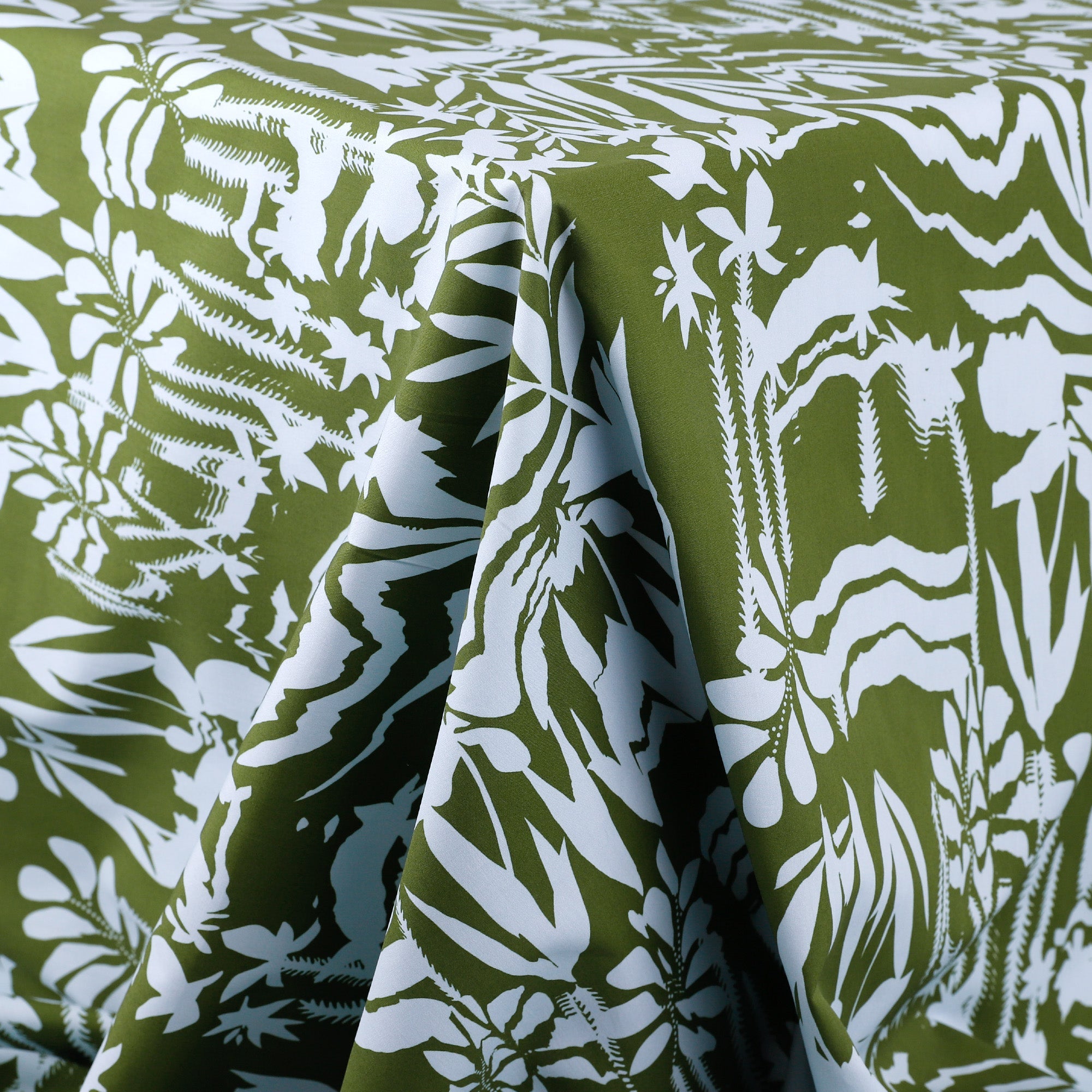 Mountain Tropics Cotton Poplin - Caper/Ice (3.2m Bundle)