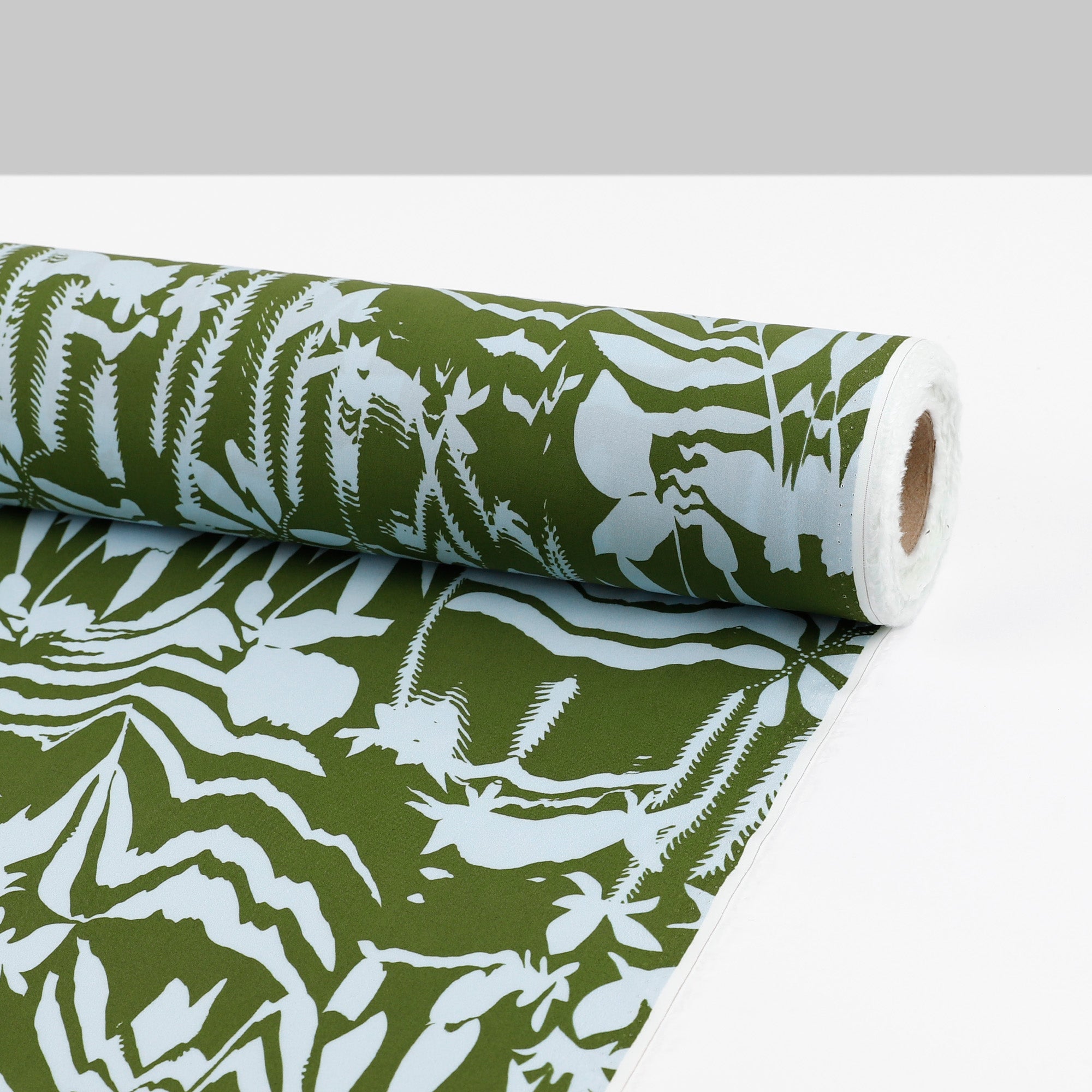 Mountain Tropics Cotton Poplin - Caper/Ice (3.2m Bundle)