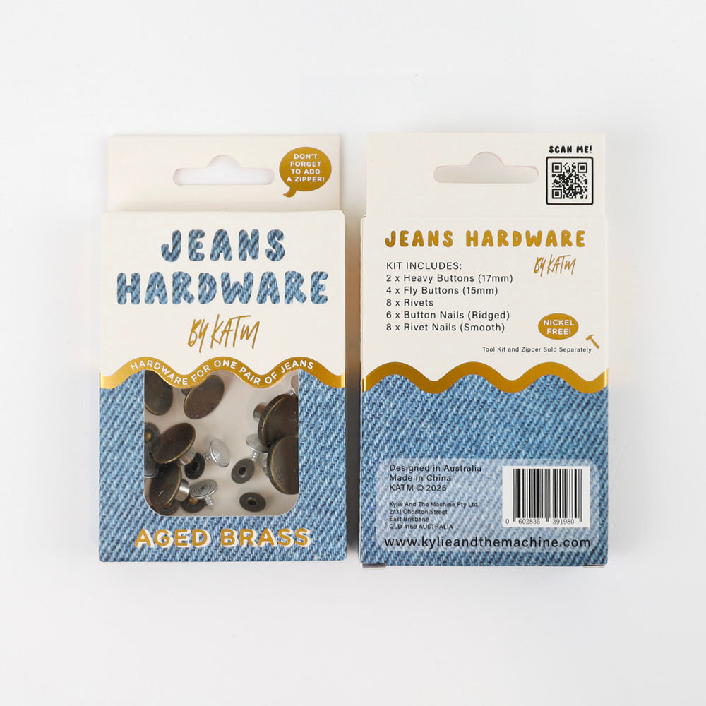 KATM Jeans Hardware Set - Aged Brass