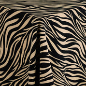 Animal Print Double Crepe - Buff