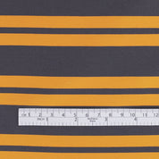 Awning Stripe Cotton / Poly - Orange / Grey