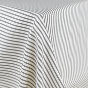 Basketweave Weft Stripe Cotton - Cream