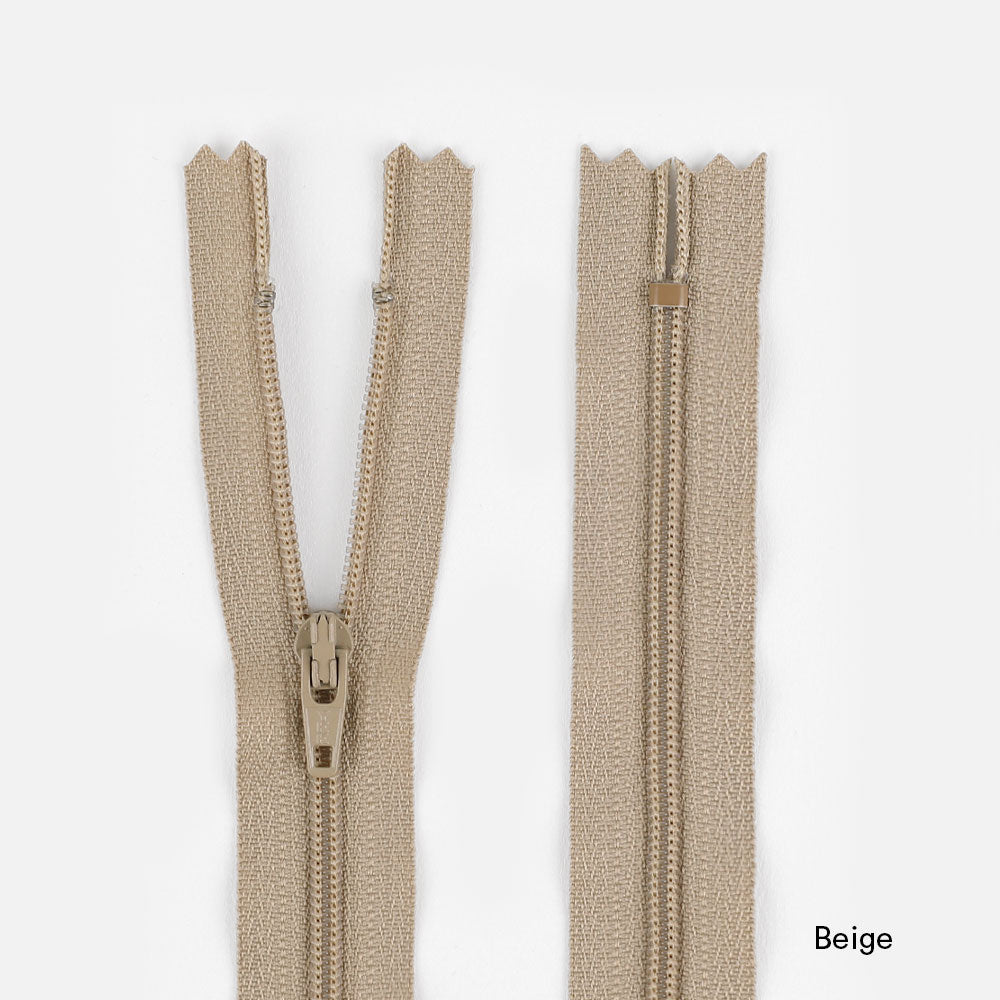 Dress Zips - 55cm - Beige