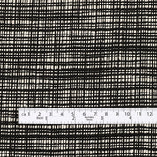 Micro Grid Cotton Tweed - Black