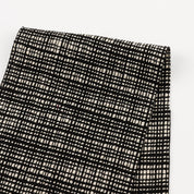 Micro Grid Cotton Tweed - Black