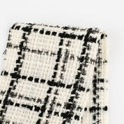 Shimmer Check Tweed - Black / White