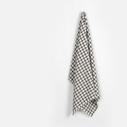 Crepe Check Wool Blend Suiting - Ivory/Black (2.2m Bundle)