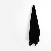 Flourishing Fronds Cotton / Nylon Lace - Black