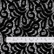 Flourishing Fronds Cotton / Nylon Lace - Black