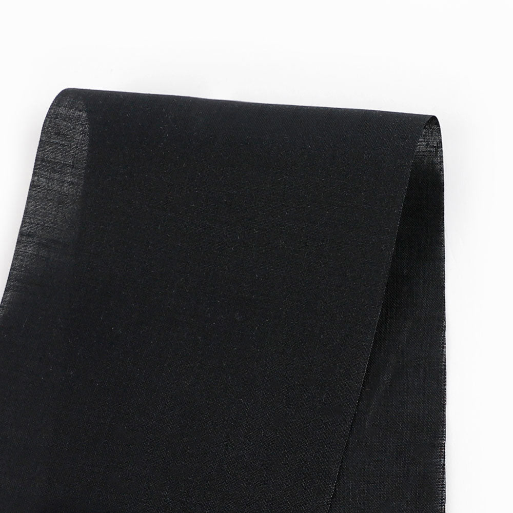 Linen Voile - Black (remnant)