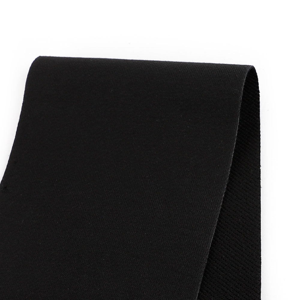Compact Cotton Sweatshirting - Black