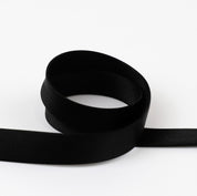 Silk / Cupro Satin Bias Binding - Black