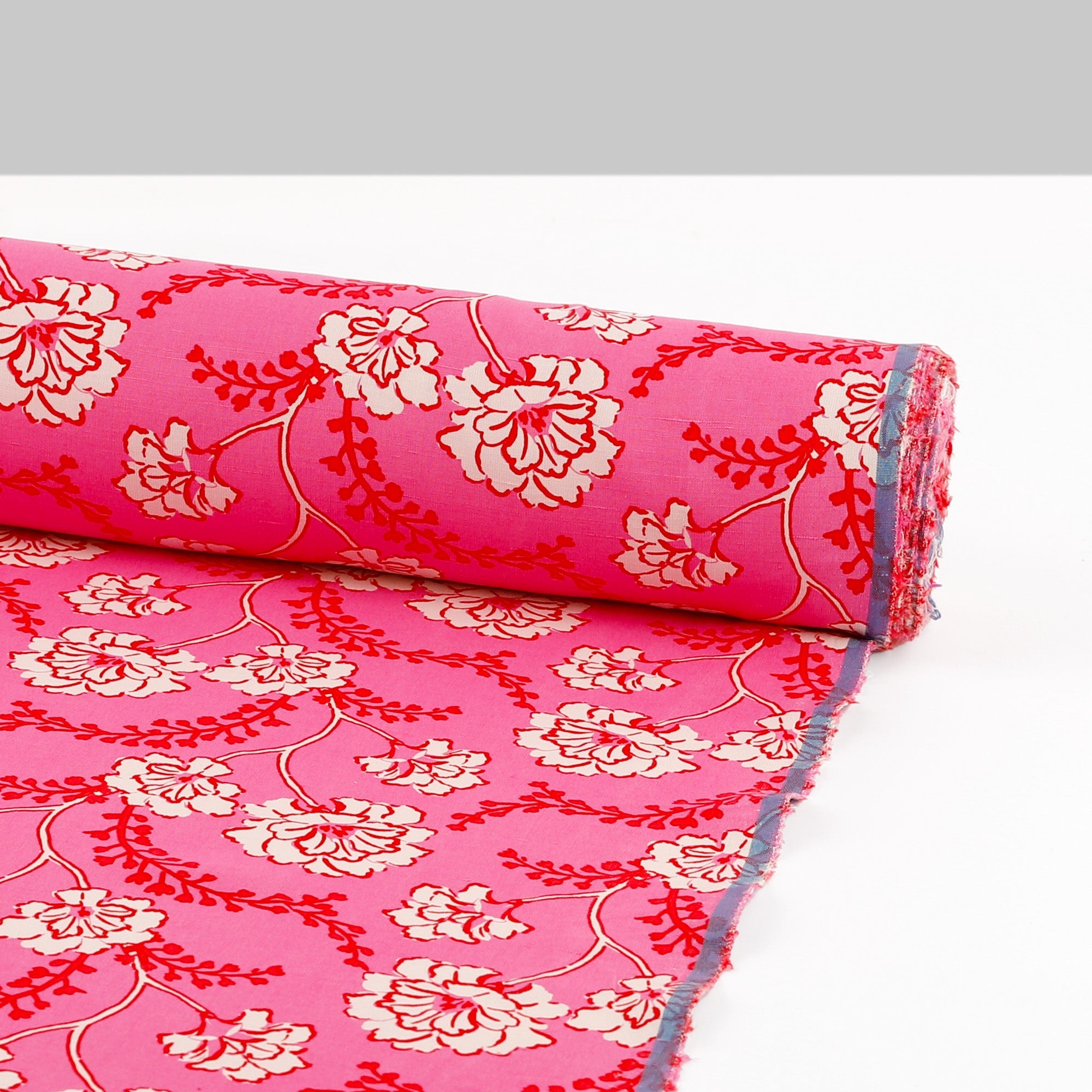 Zinnia Sandwashed Silk / Linen - Dragonfruit