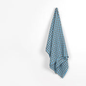 Lightweight Tattersall Check Linen - Capri