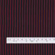 Stripe Viscose / Ecovero Crepe - Wine / Ink