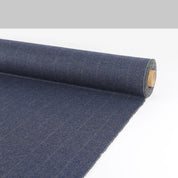 Pinstripe Herringbone Wool Blend Suiting - Marine Mix