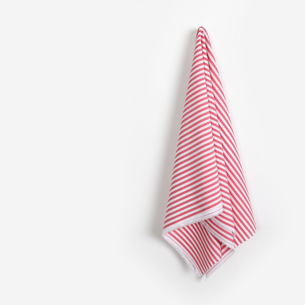 Bold Candy Stripe Cotton - Lipstick
