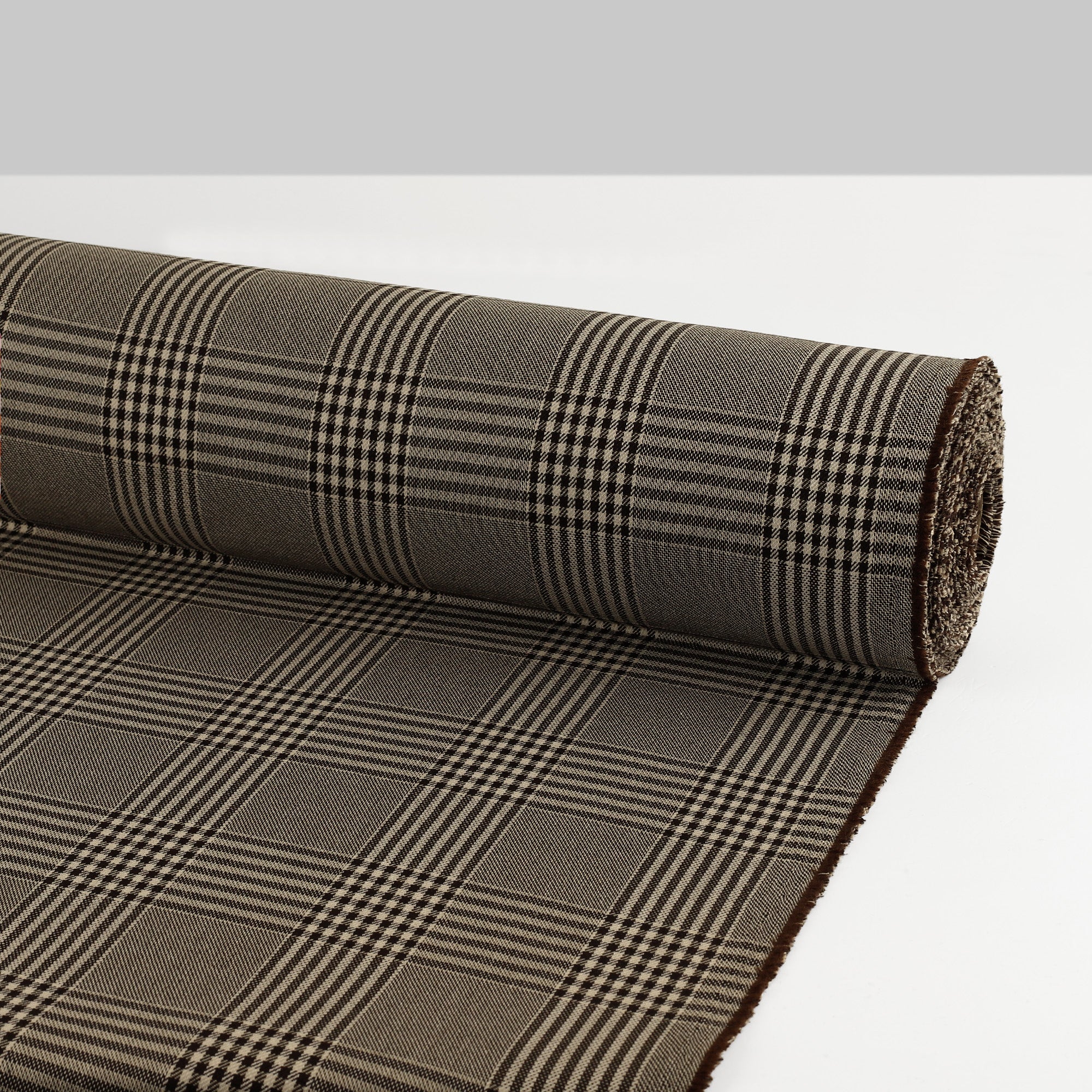 Double Faced Wool Blend Check - Portobello (1.6m Bundle)