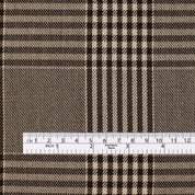 Double Faced Wool Blend Check - Portobello