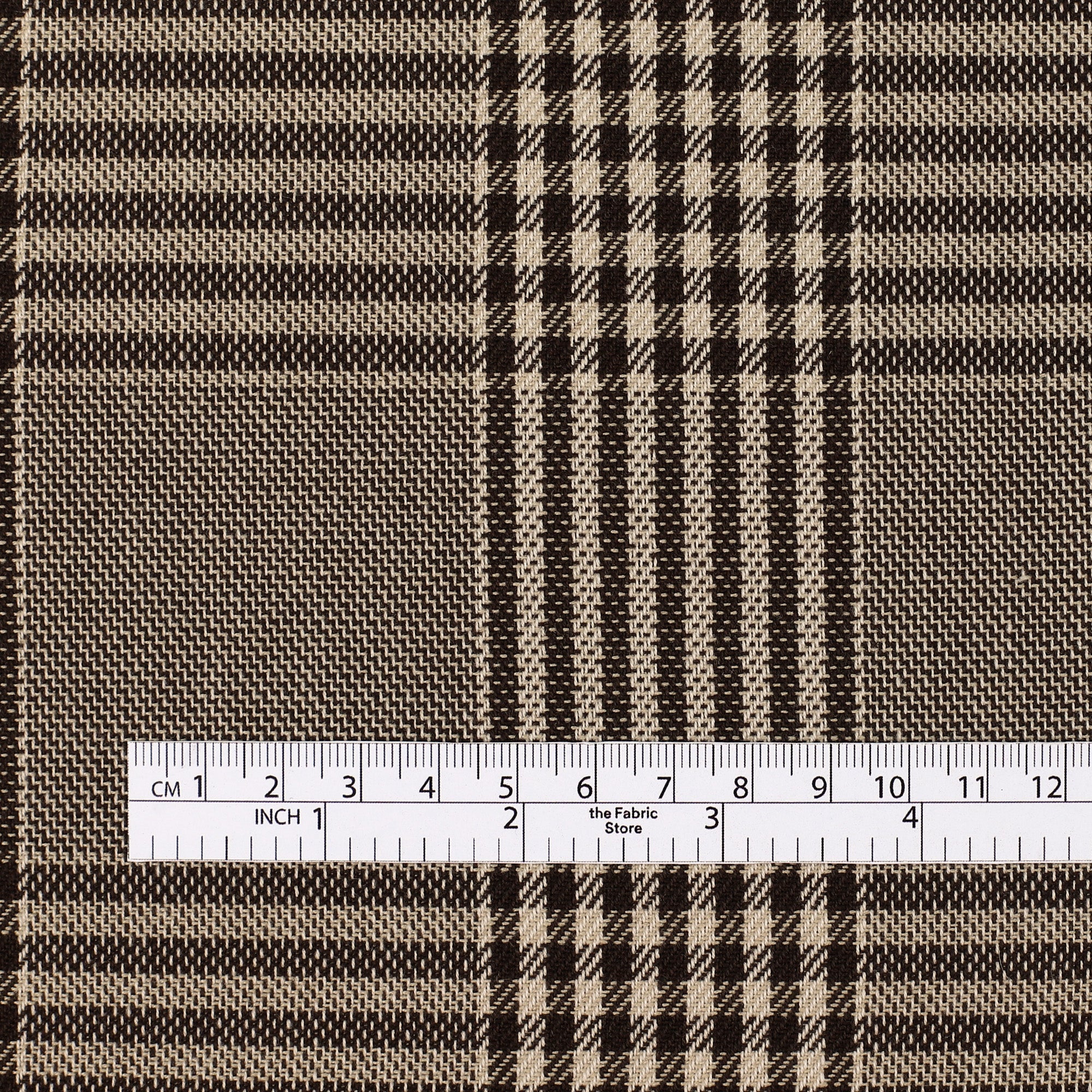 Double Faced Wool Blend Check - Portobello