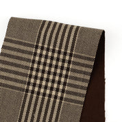 Double Faced Wool Blend Check - Portobello