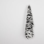 Branch Print Linen / Cotton Canvas - Black
