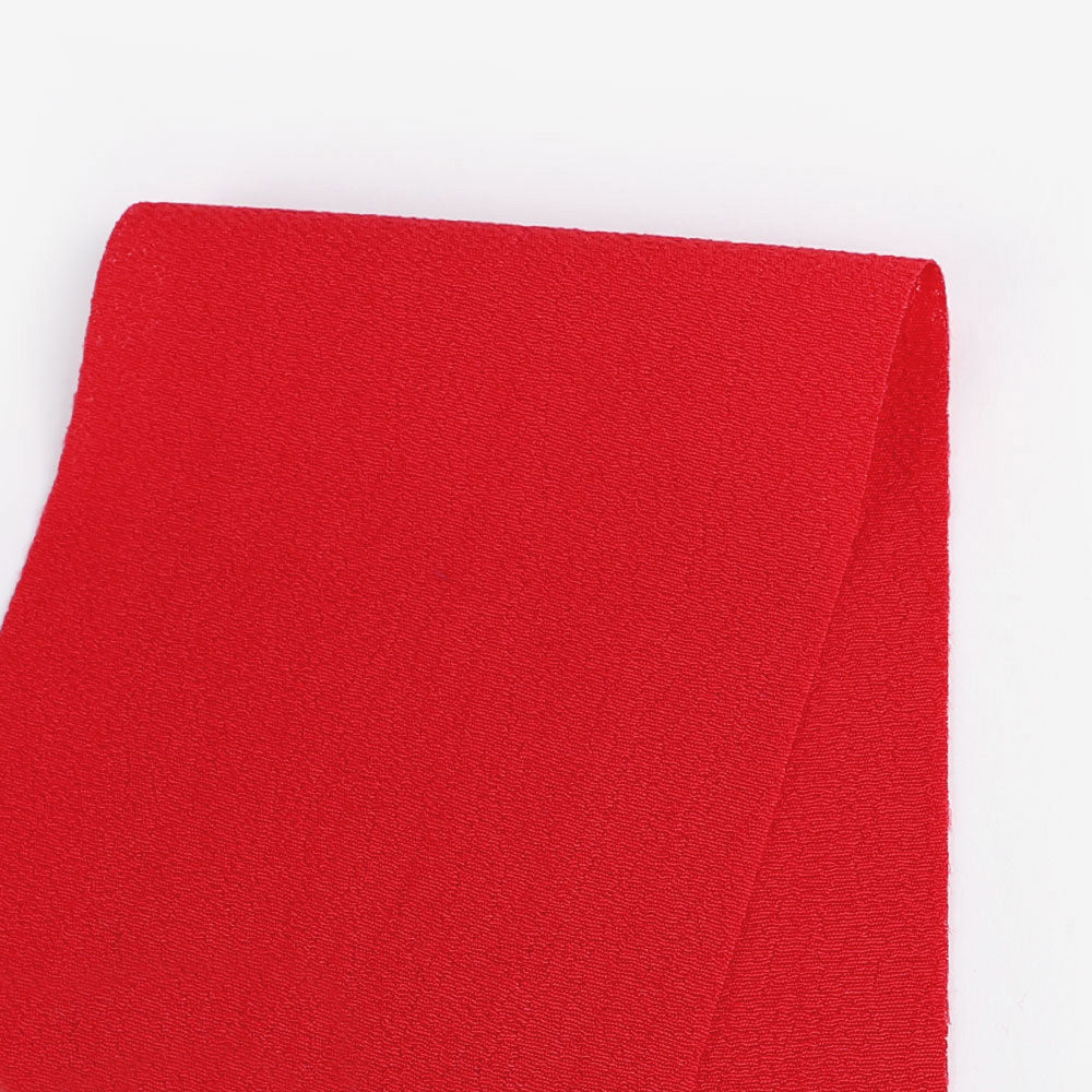 Midweight Viscose Crepe - Cherry