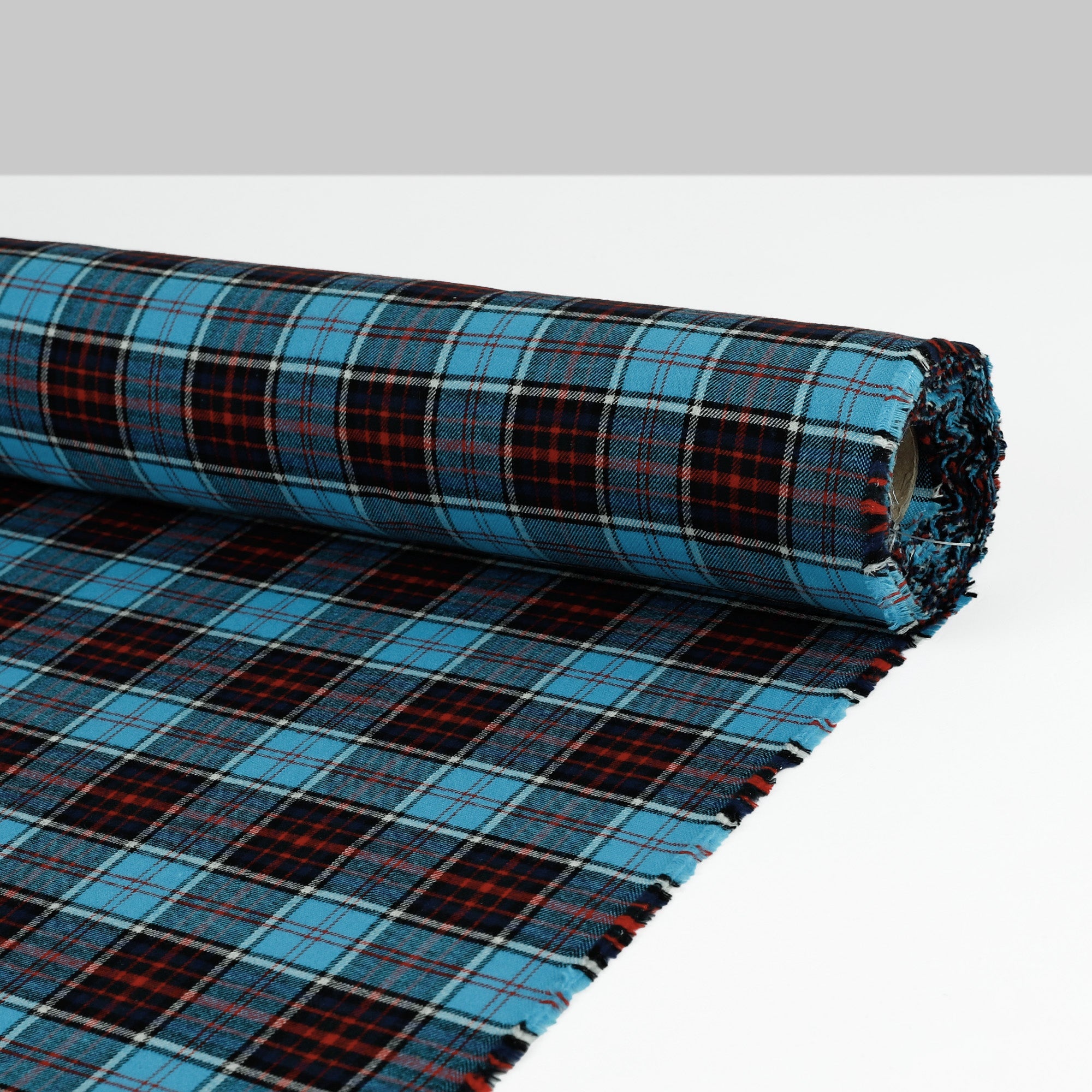 Brushed Cotton Twill Plaid - Capri