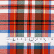 Plaid Soft Cotton Twill - White Primary