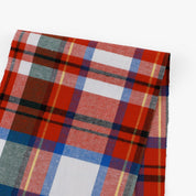 Plaid Soft Cotton Twill - White Primary