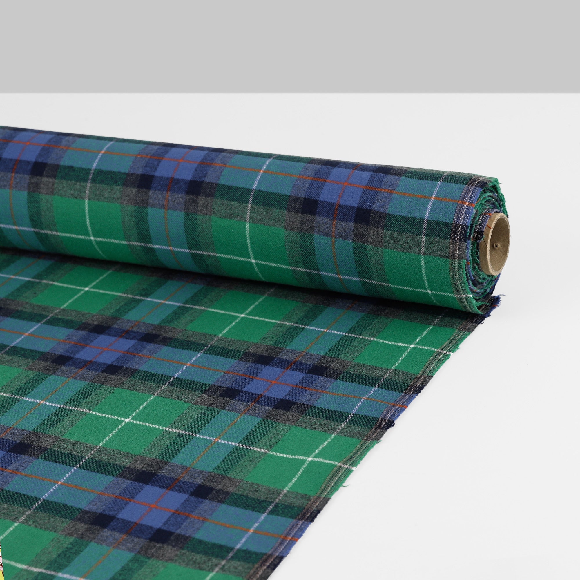 Brushed Cotton Twill Plaid - Violet/Green