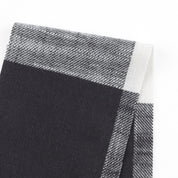 Brushed Buffalo Check Cotton - Charcoal/White