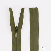 Invisible Zips - 23cm - Caper