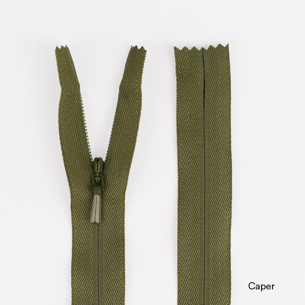 Invisible Zips - 23cm - Caper