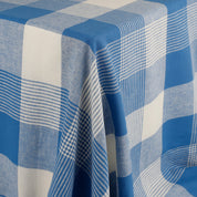 Linen / Rayon Check - Picnic Blue